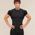 Essential Engineered Panel Seamless Training Short Sleeve – Jet Black