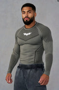 YoungLA Men's Superhero Armored Compression Long Sleeve Shirt