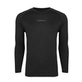 YOUNGLA- Black Raglan Long-Sleeve Gym Shirt