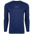 YOUNGLA- Navy Blue Raglan Long-Sleeve Gym Shirt