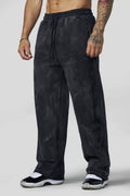 YoungLA Acid Wash Casual Training Sweatpants – Gothic Washed Black Edition